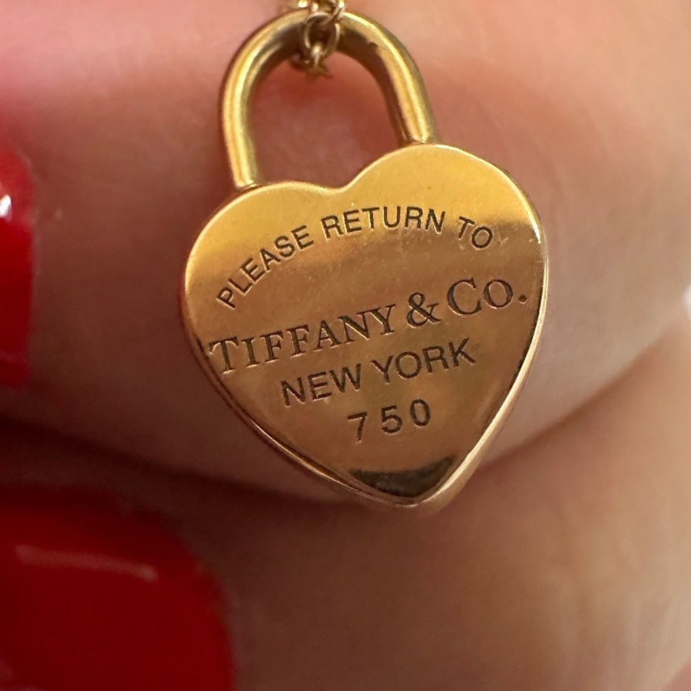 Tiffany & Co. Gold Heart Necklace